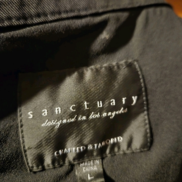 Sanctuary Women's Black Bomber Jacket - Picture 5 of 5